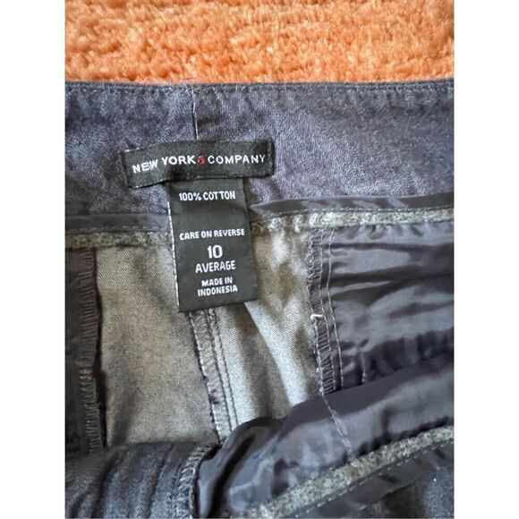 New York & Company Women’s 100% Cotton Wide Leg Trousers Size 10 - Picture 2 of 9